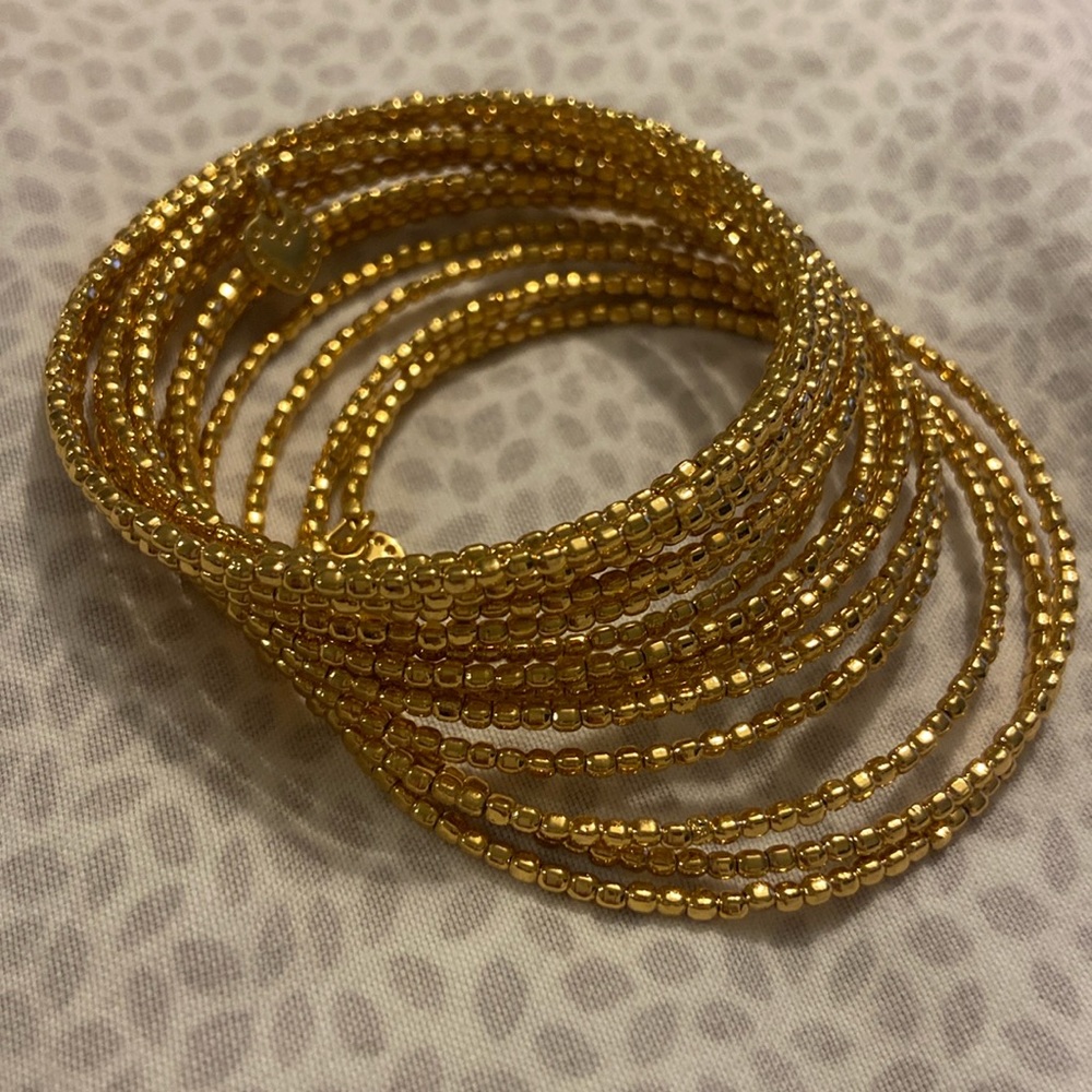 Stella and Dot bardot bracelet in gold.